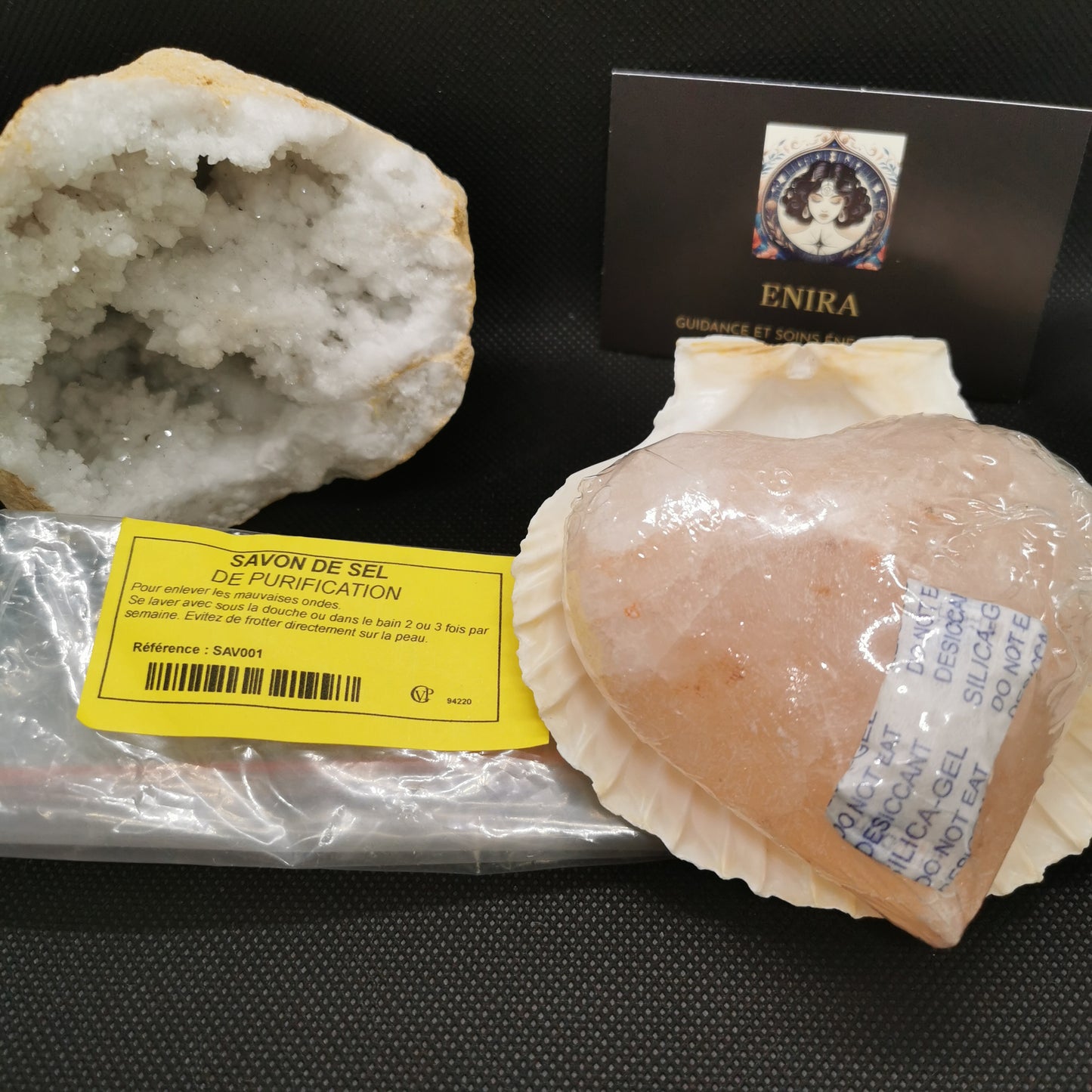 Savon de Sel en Forme de Cœur – Purification & Amour-Propre