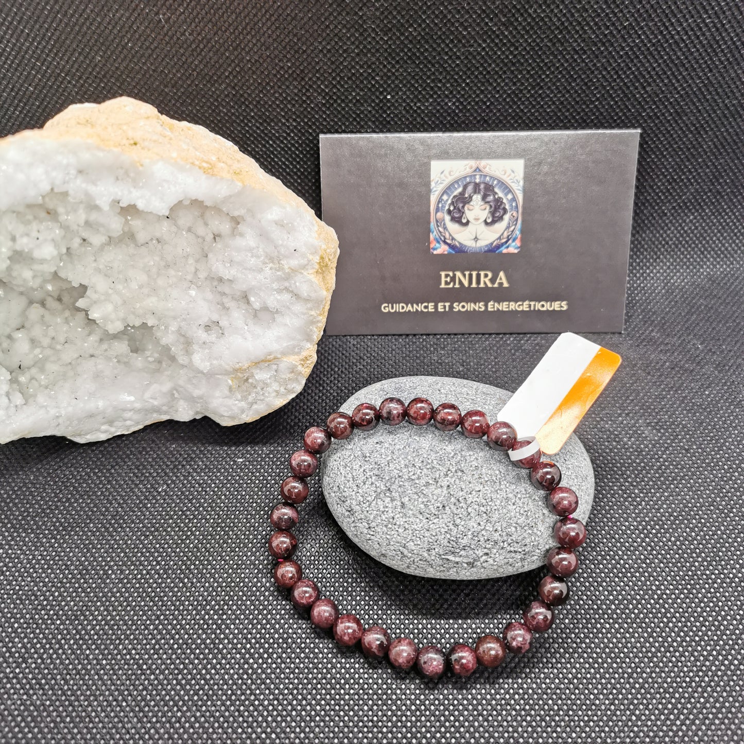 Bracelet Grenat Naturel – Perles 6 mm – Énergie Vitale & Force Intérieure