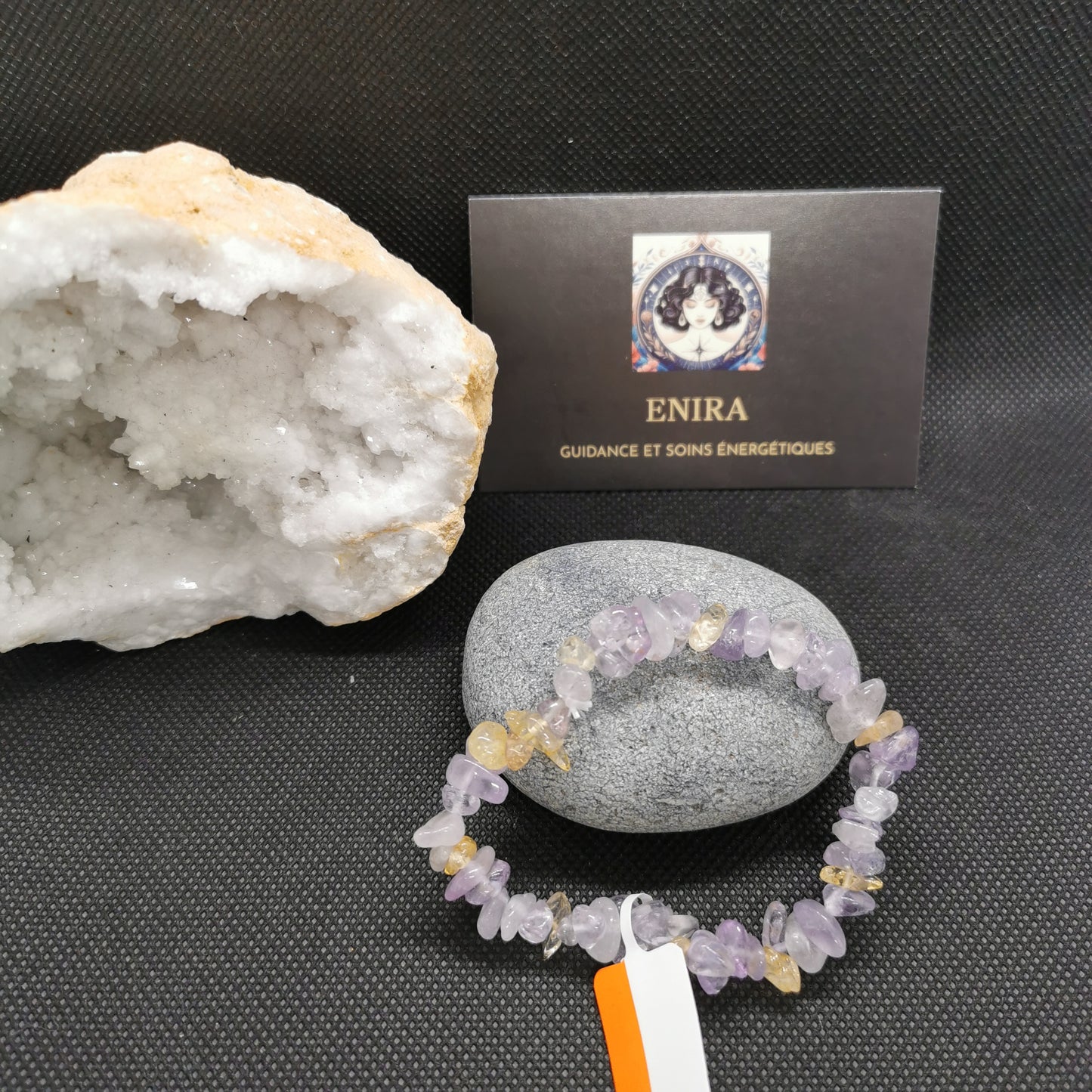 Bracelet Baroque Amétrine Naturelle RARE – Équilibre & Clarté Mentale