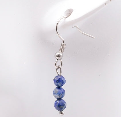 Boucles d’Oreilles en Lapis Lazuli 4mm