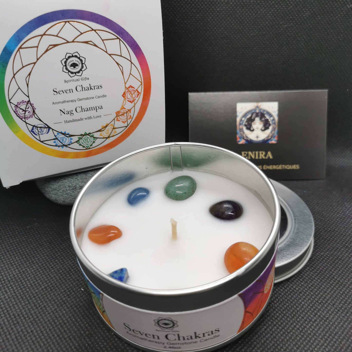 Bougie ’ 7 Chakras’ Nag Champa