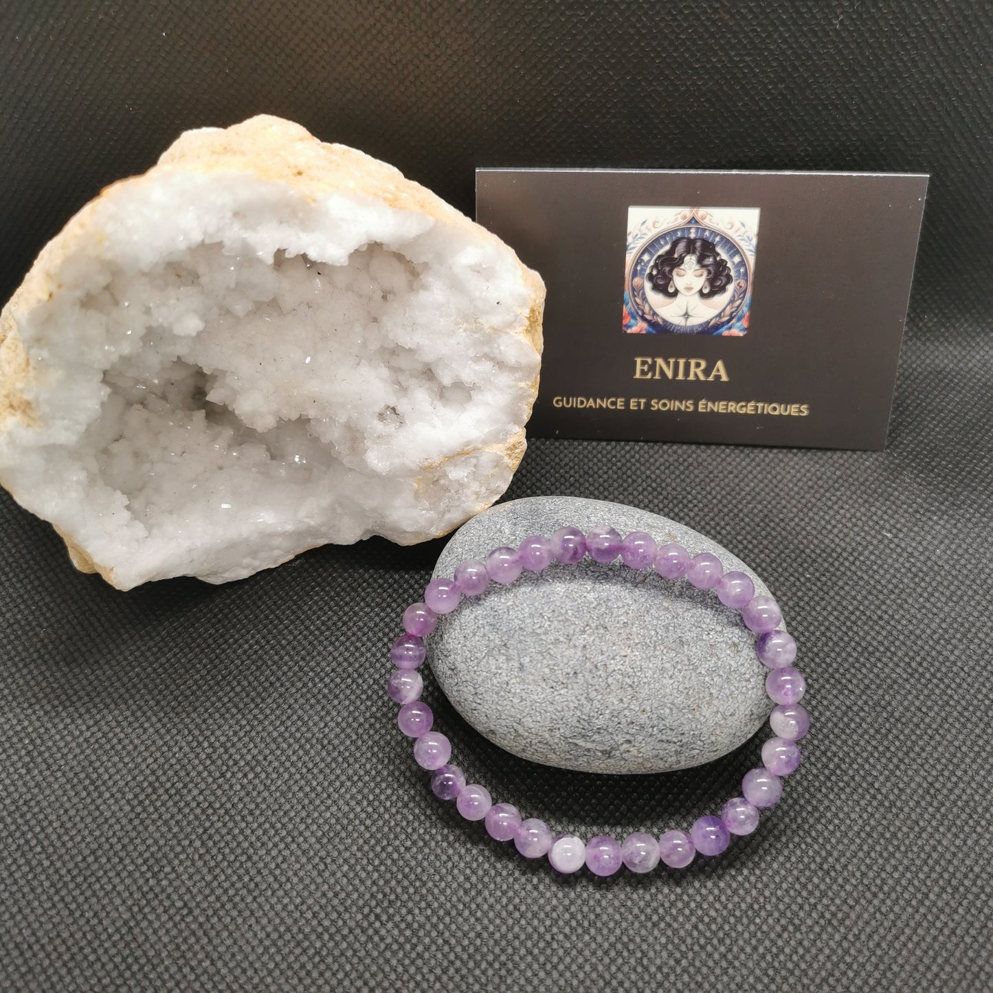 Bracelet Améthyste ’ Tonifie Stimule et Réequilibre’