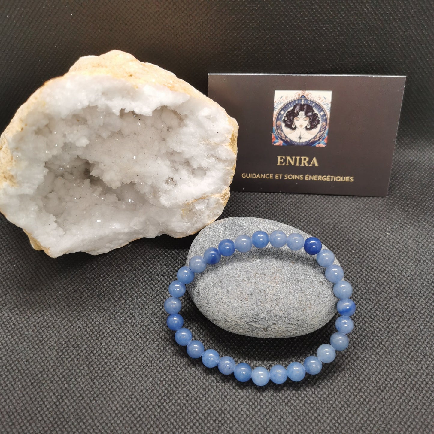 Bracelet Aventurine Bleue ’Motivation Amour et Apaisement’