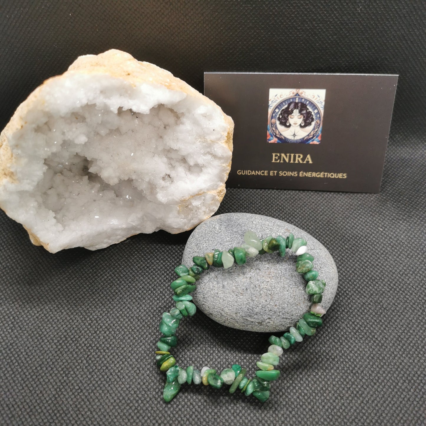 Bracelet Baroque ’Agate Verte’