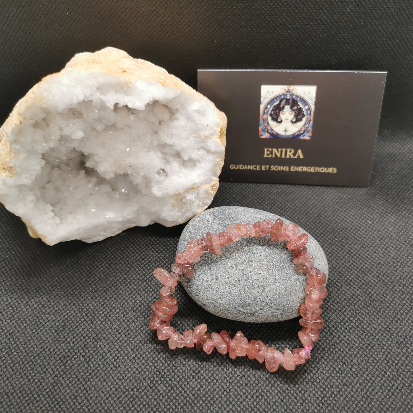 Bracelet Baroque ’Quartz Fraise’