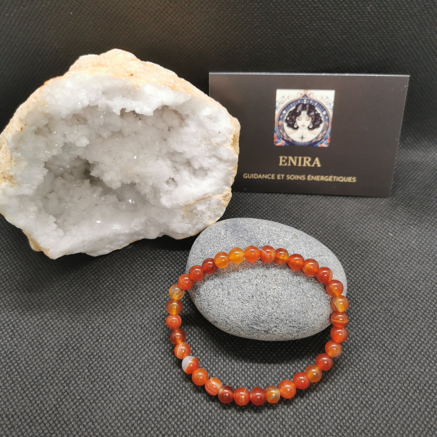 Bracelet Cornaline ’ Ancrage Vitalité et Confiance’