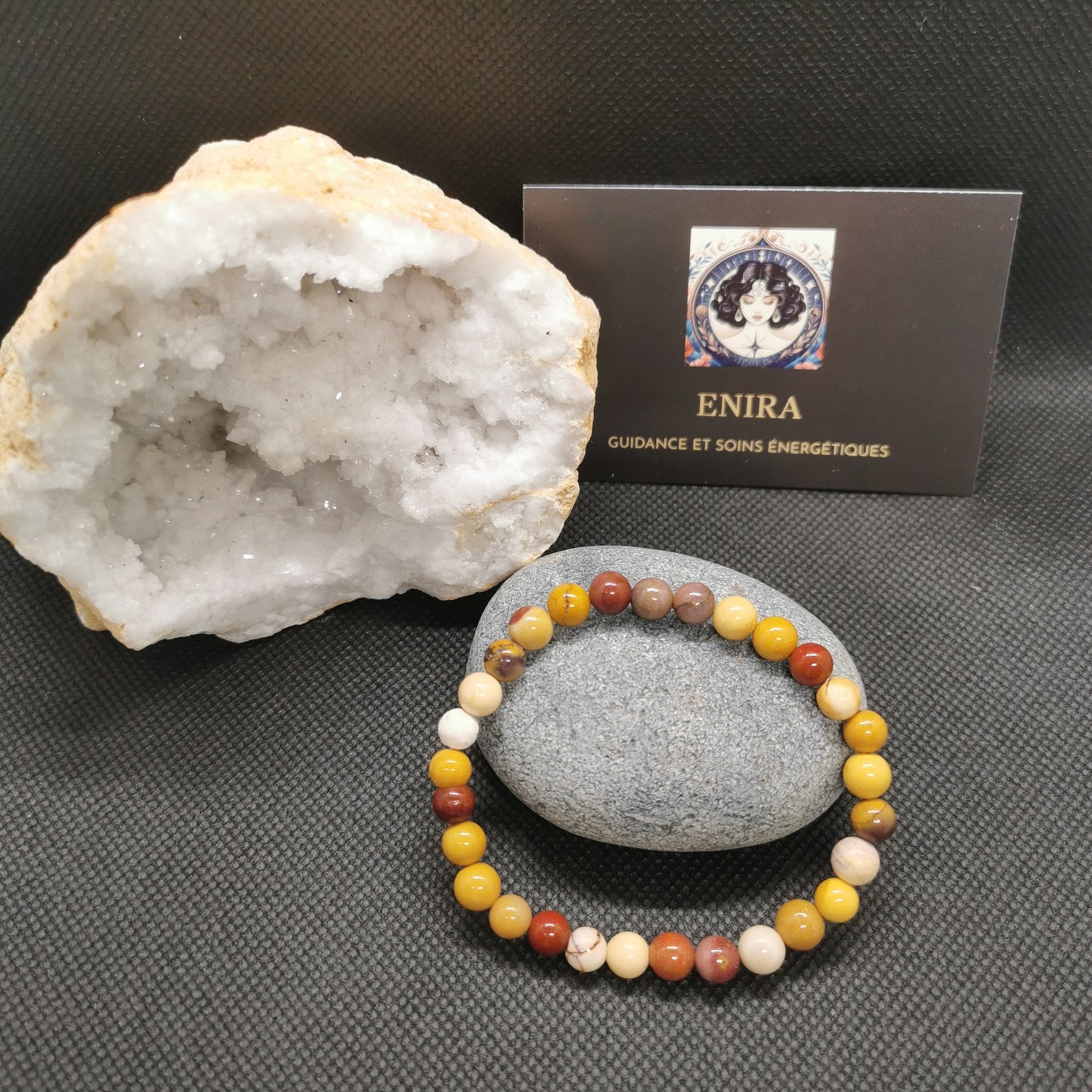 Bracelet Jaspe Mokaïte ’Pardon Protection et Détermination’