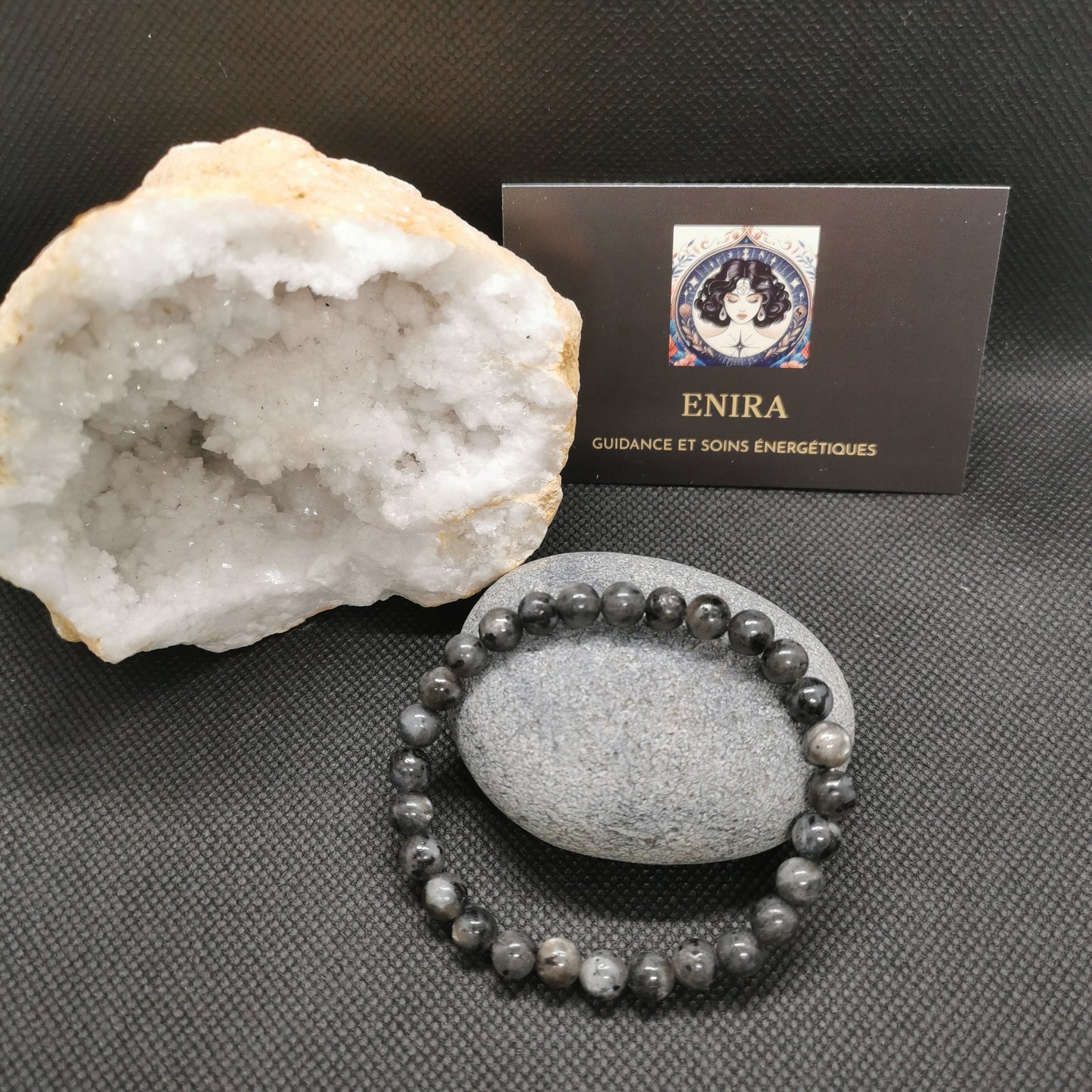 Bracelet Larvikite ’ Vision Ancrage et Protection’