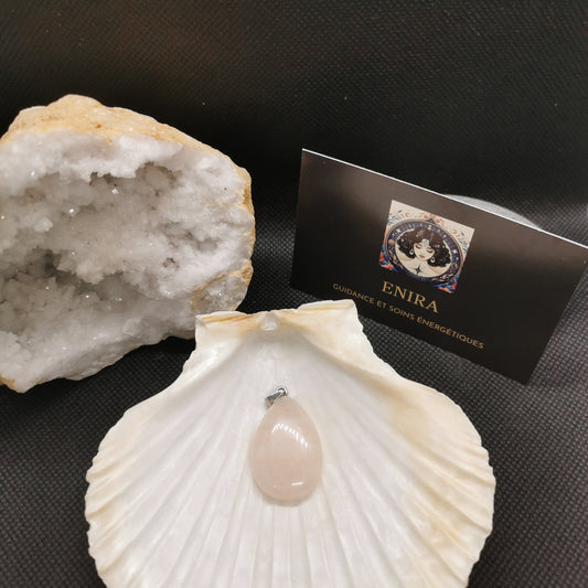 Pendentif larme Aventurine Rose 3cm