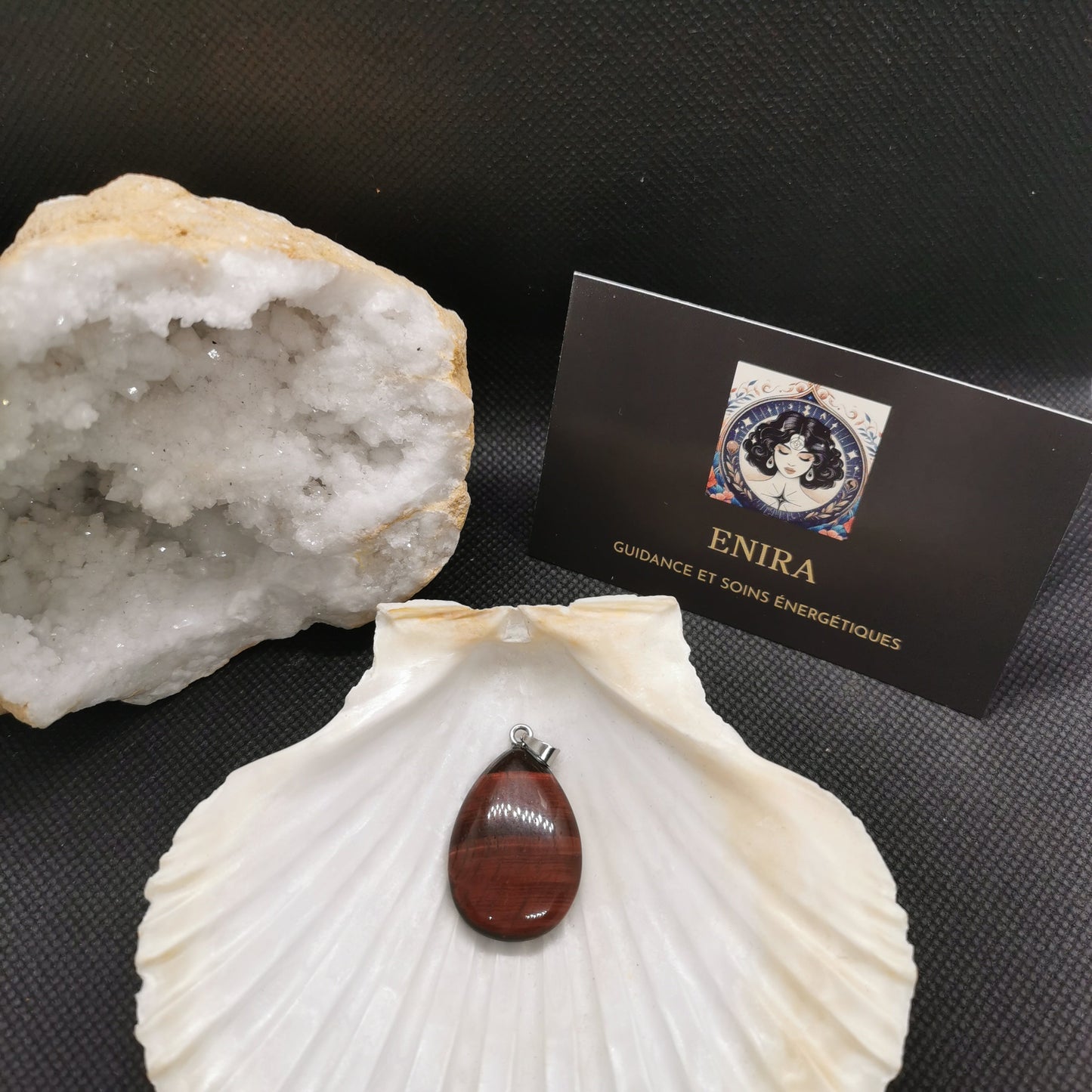 Pendentif larme Œil de Taureau 3cm