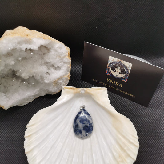 Pendentif larme Sodalite 3cm