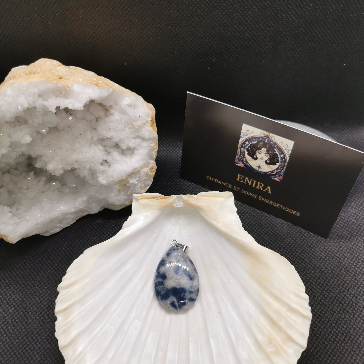 Pendentif larme Sodalite 3cm