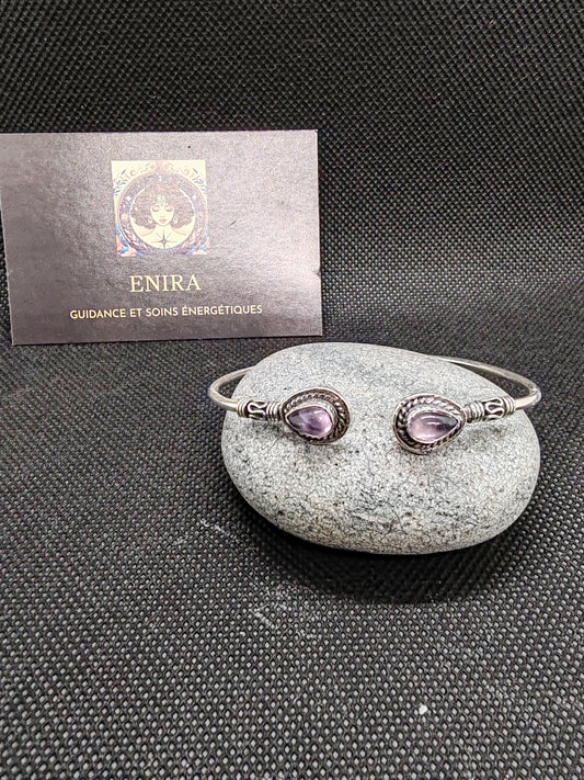 Jonc/ Bracelet avec Pierres Naturelles