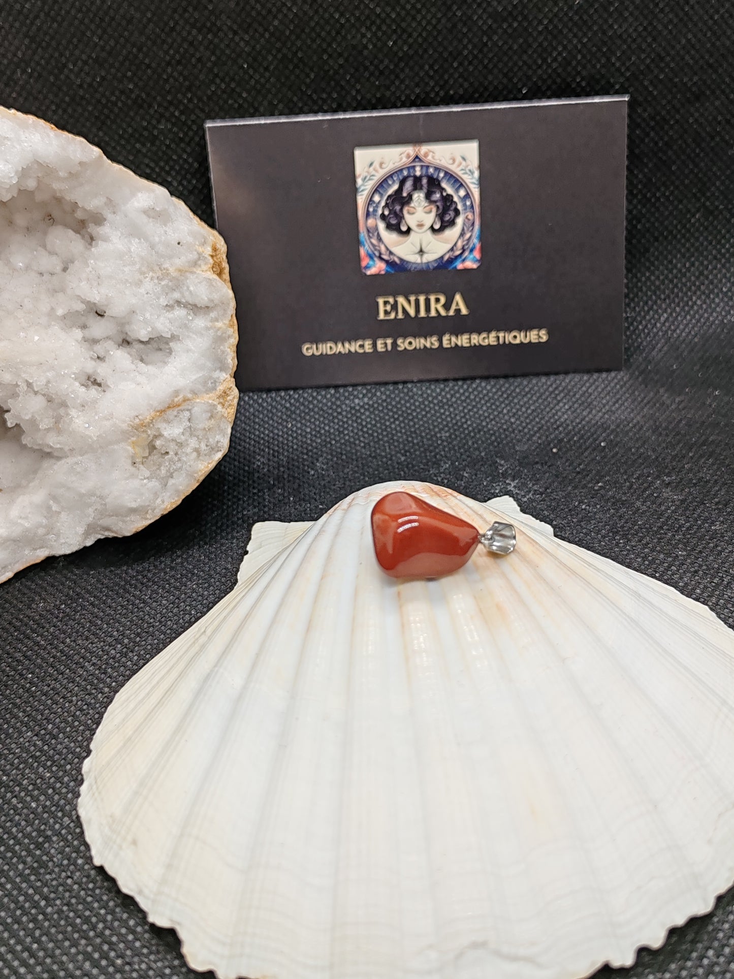 Pendentif Jaspe Rouge