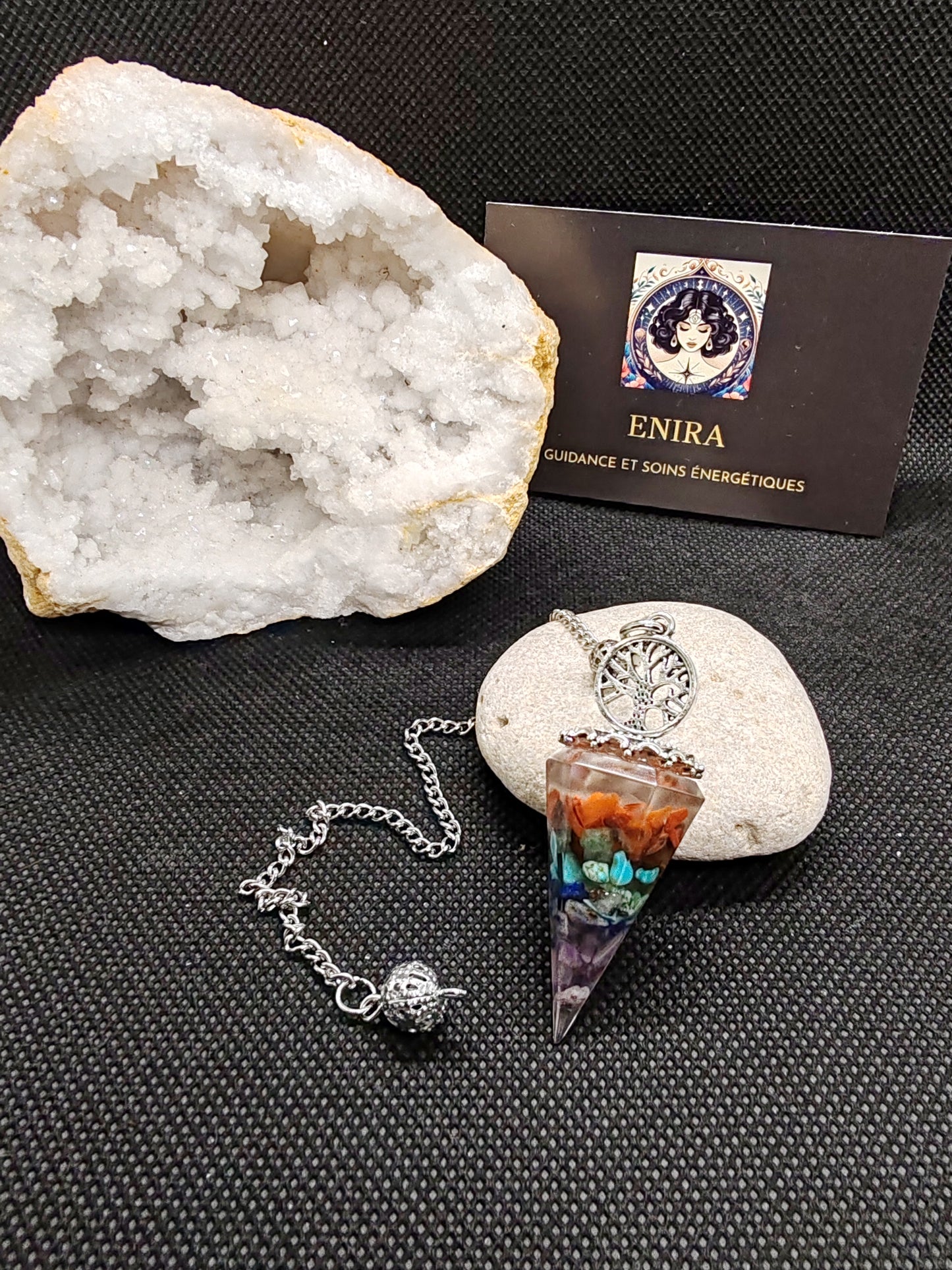 Pendule 7 Chakras & Cuivre