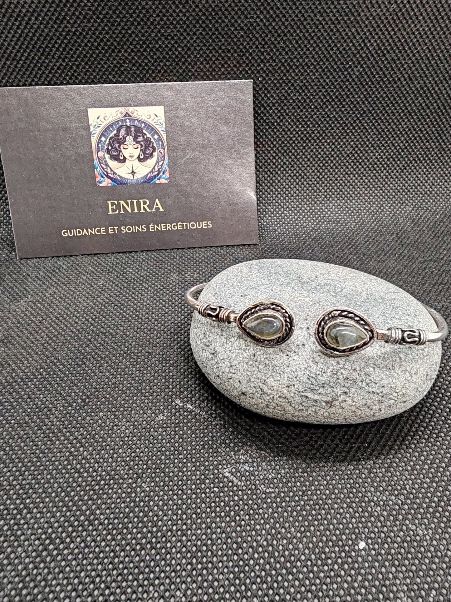 Jonc/ Bracelet avec Pierres Naturelles