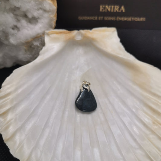 Pendentif Dumortiérite Naturelle – Clarté Mentale & Expression – (RARE) ±1.5 à 3 cm
