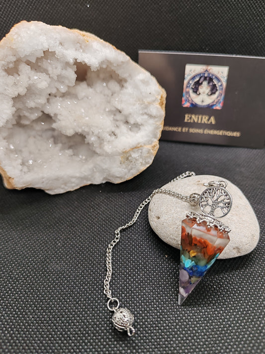 Pendule 7 Chakras & Cuivre