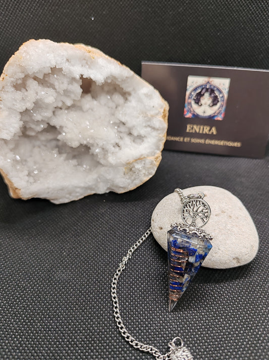 Pendule Lapis Lazuli & Cuivre