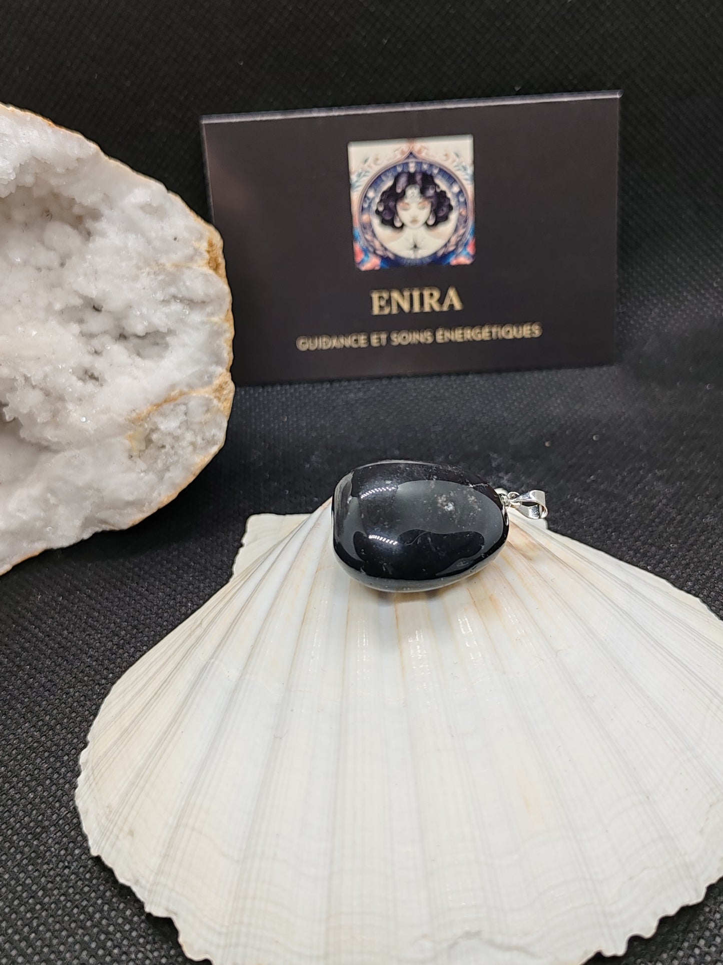 Pendentif Obsidienne Neige