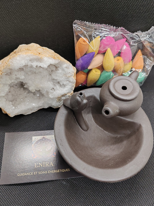 Fontaine à encens + encens Backflow inclus