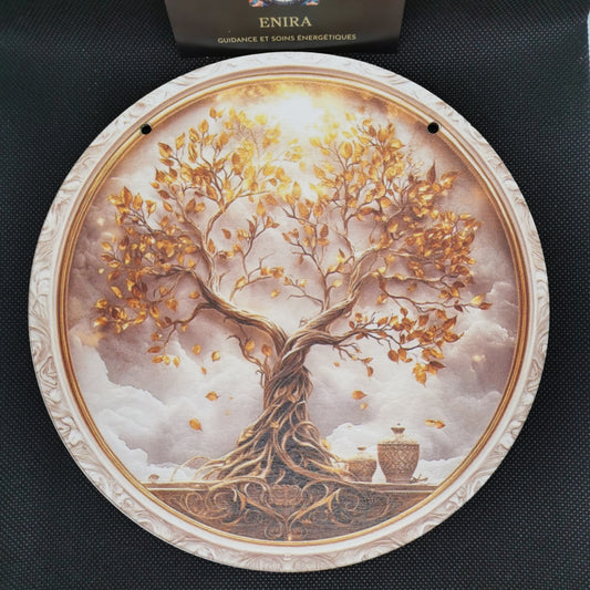 Décoration Murale en Bois – Arbre de Vie – 20 x 20 cm