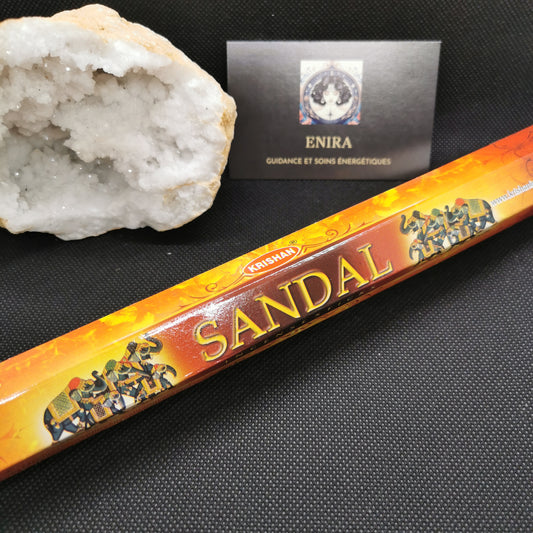 Encens Krishan Santal – 20g – Bâtonnets parfum bois de santal