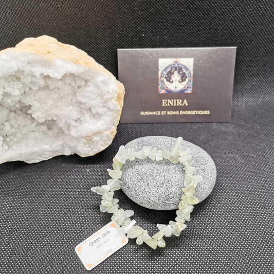 Bracelet Baroque Jade Verte Naturelle – Sérénité, Chance & Équilibre émotionnel