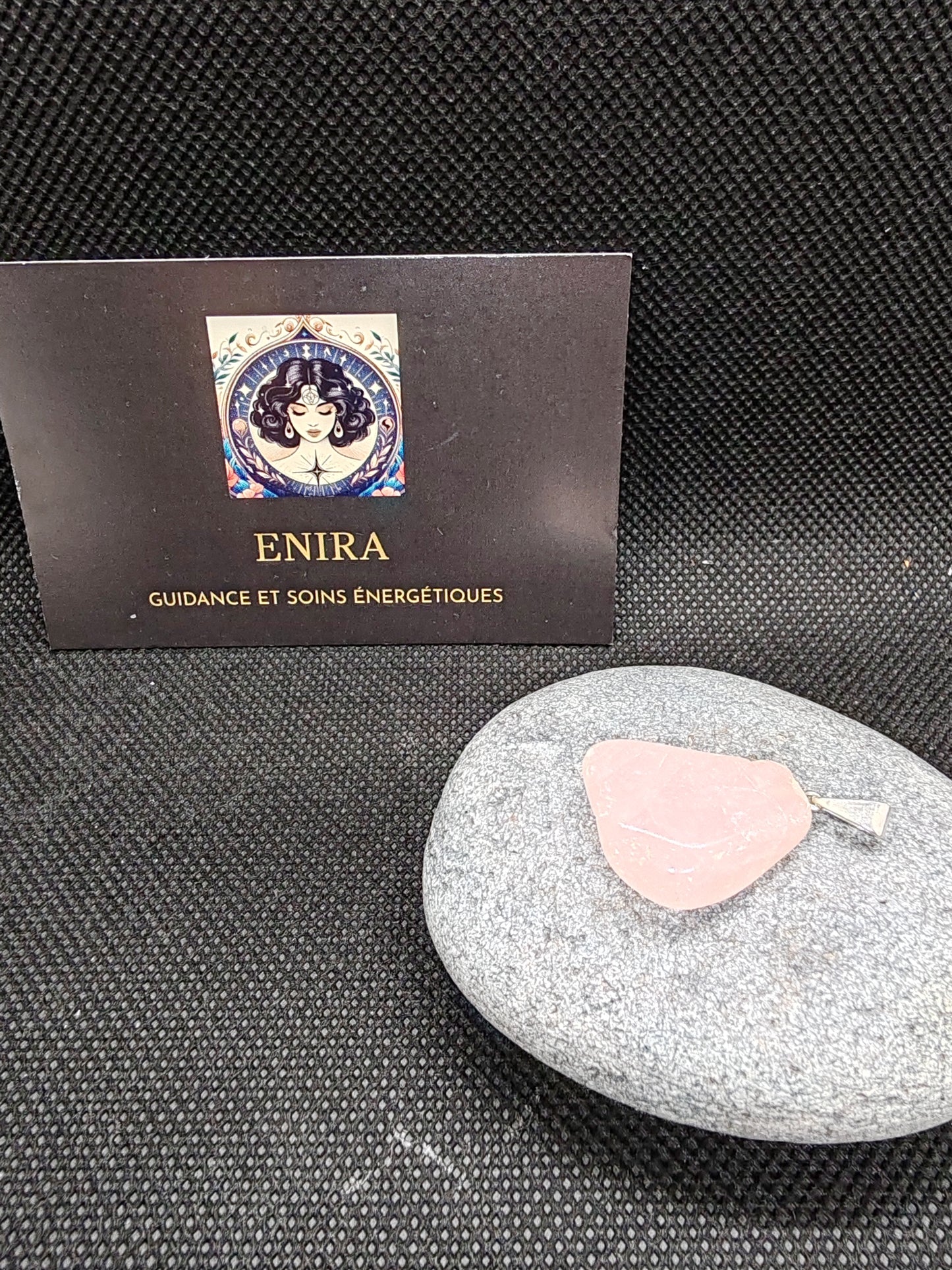 Pendentif Quartz rose