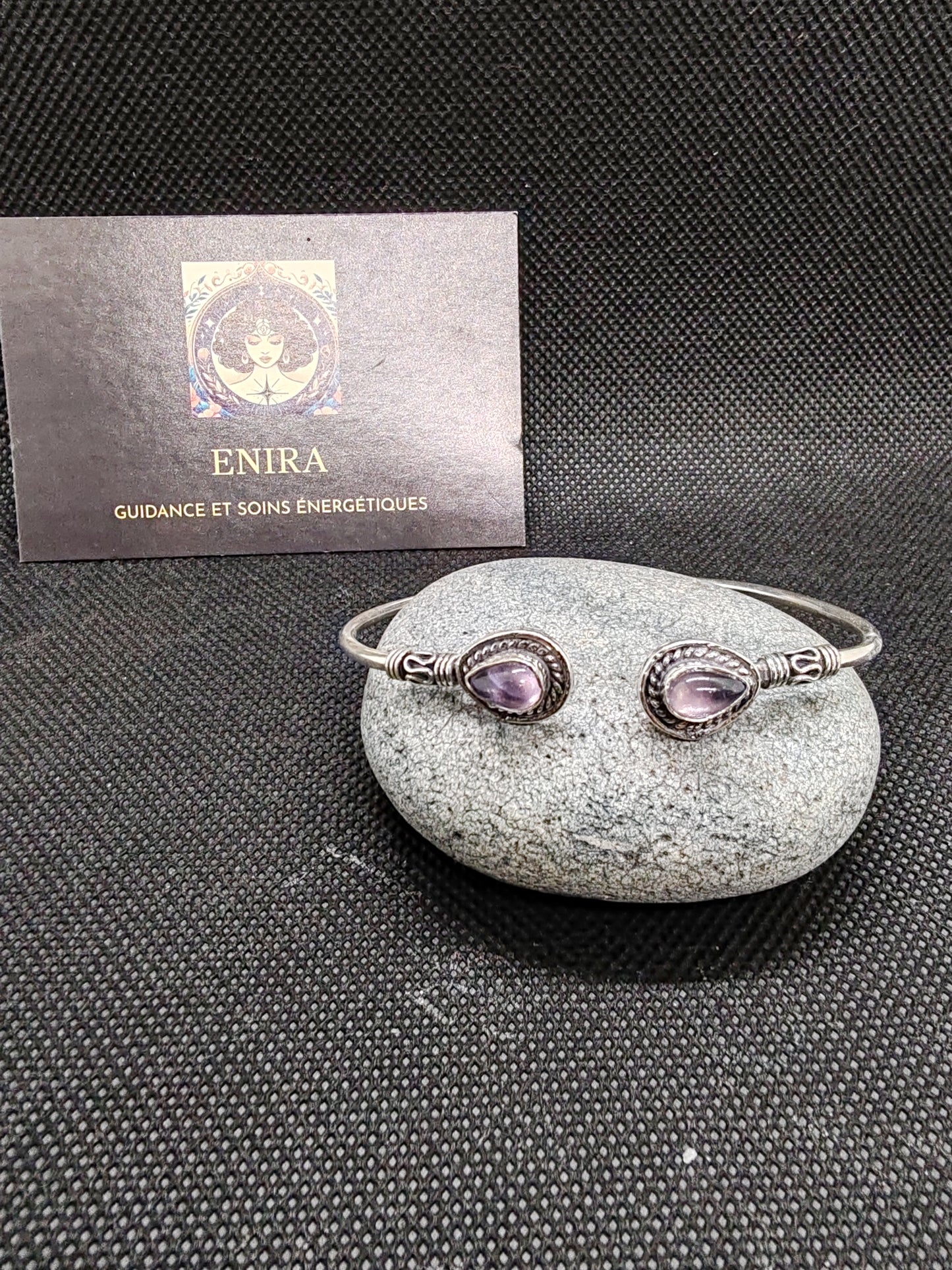 Jonc/ Bracelet avec Pierres Naturelles