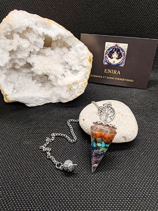 Pendule 7 Chakras & Cuivre
