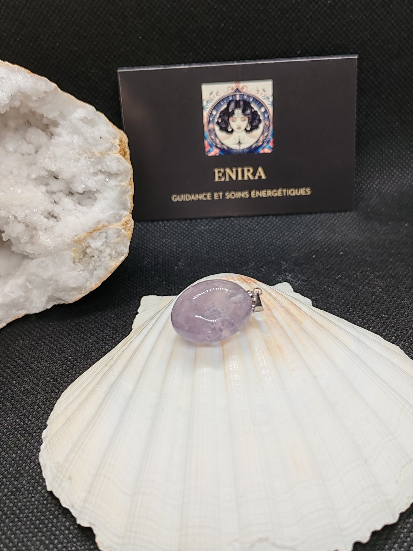 Pendentif Améthyste Claire A+ ( plusieurs modèles)