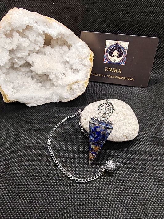 Pendule Lapis Lazuli & Cuivre