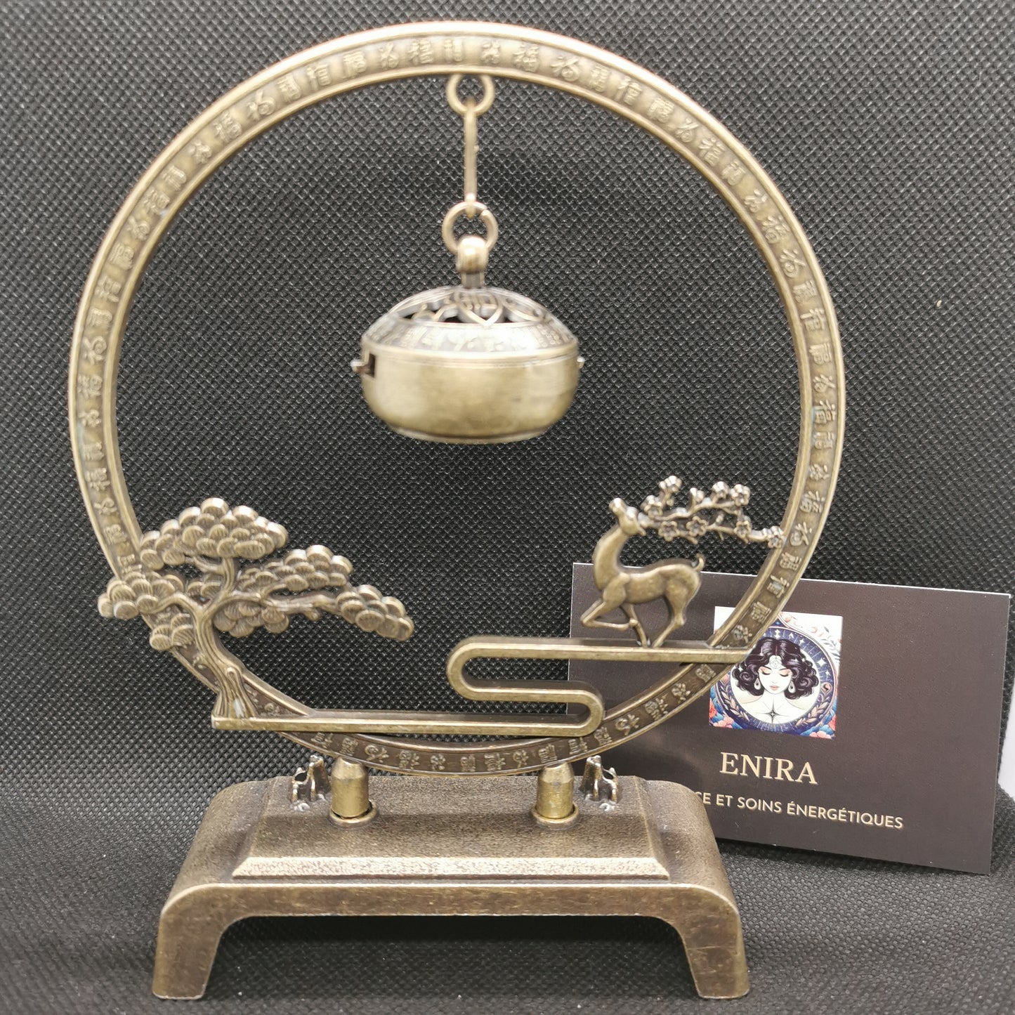 Porte-Encens en Métal – Brûleur Suspendu Zen Bouddhiste