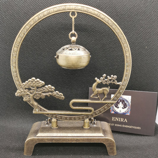 Porte-Encens en Métal – Brûleur Suspendu Zen Bouddhiste