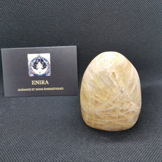 Pierre de Lune Beige Naturelle – 202 g – Intuition & Douceur Émotionnelle – Qualité A